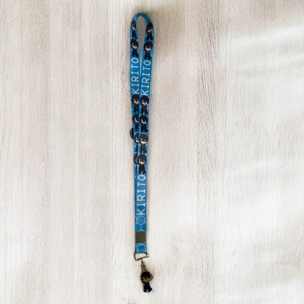Anime Character Button and Lanyard